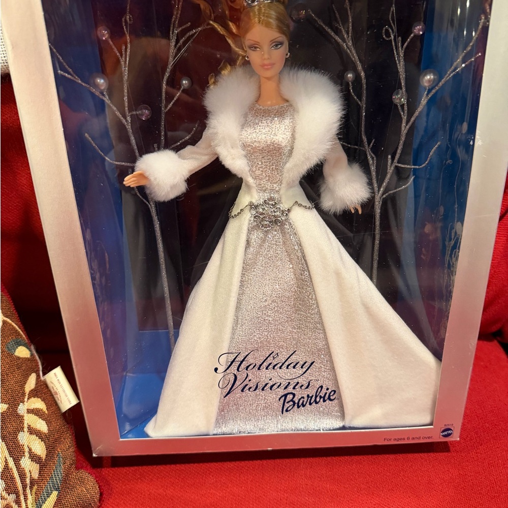 Barbie Holiday Visions Doll in White and Silver 2003 NIB